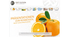 Desktop Screenshot of exiteleven.de